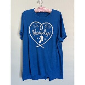 Disney Toy Story Jesse Howdy Blue Woman’s Short Sleeve Top XL